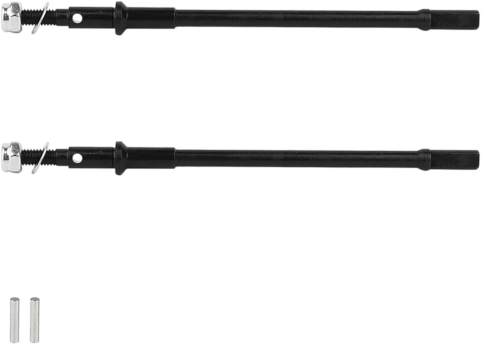 Hardened Metal Steel Universal Front Rear Axle CVD Drive Shaft for 1/10 Axial SCX10 Pro RC Crawler Car Upgrade Parts (Rear)