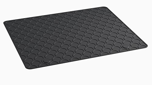 Tapis de protection pare-chocs voiture Doggy Mat Small caoutchouc noir avec clips Aroba