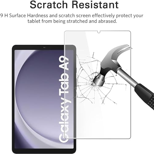 Image of TechTrendz Anti-Scratch 9H Surface Hardness Premium Tempered Glass Screen Protector for Samsung Galaxy Tab A9 [8.7 inch] SM-X110 /X115 /X117