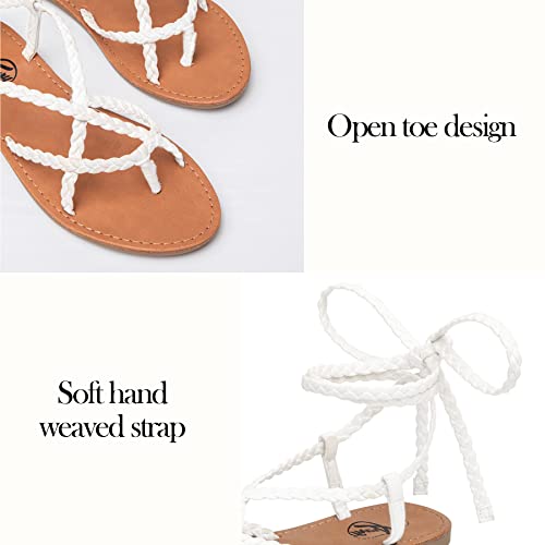 Trary Sandals Women, Lace Up Sandals for Women, Sandals for Women Dressy Summer, Open Toe Gladiator Sandals, Flat Sandals for Women Dressy, Beach Sandals for Women, Summer Sandals for Women 20232