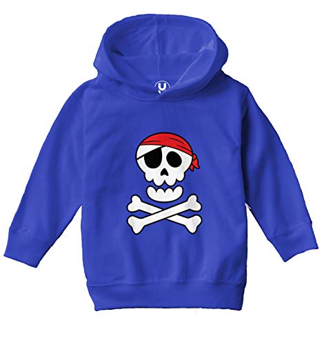 Haase Unlimited Pirate Skull & Crossbones - Buccaneer Toddler/Youth Fleece Hoodie