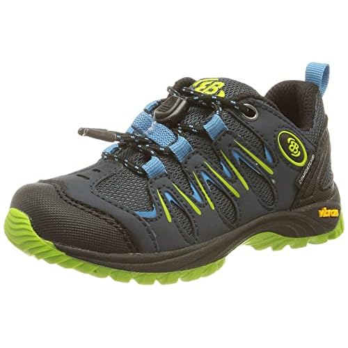 Brütting Expedition Kids Unisex Kinder Outdoor- & Trekkingschuh, Marine/ Blau/ Lemon, 35 EU
