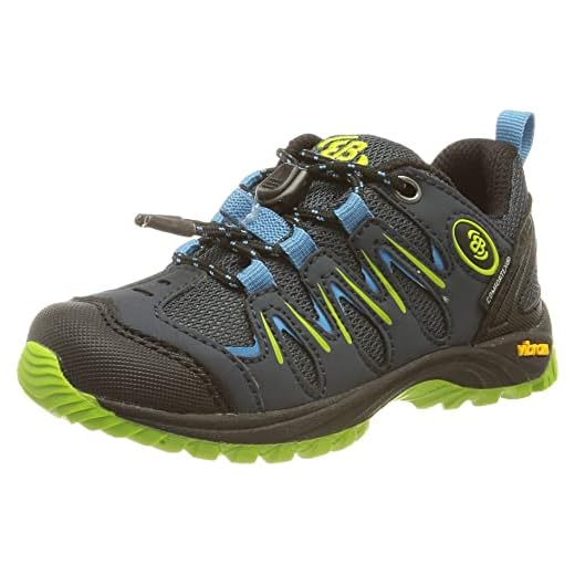 Lico FREMONT Unisex Kinder Trekking- & Wanderhalbschuhe 2 Brütting Expedition Kids Unisex Kinder Outdoor- & Trekkingschuh, Marine/ Blau/ Lemon, 35 EU