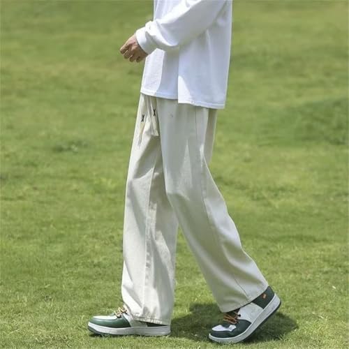 Men's Wide Casual Pants Harajuku Streetwear Spandex Plus Size Cotton Big Slacks Trousers3