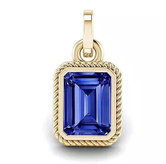 kushmiwal gems Certified Blue Sapphire Neelam 7.50 Carat 8.25 Ratti Ashthdhatu Neelam Gold Plated Pendant Locket for Men & Women-picture-13