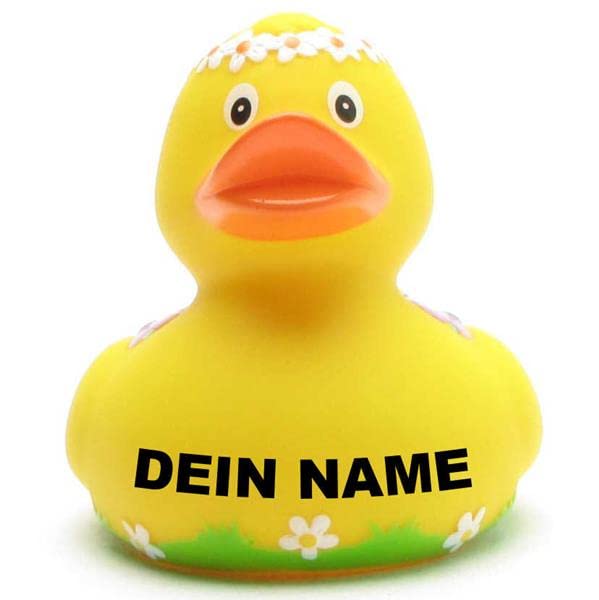 Bath Duck - Personalised (Floral Duck) — image 1