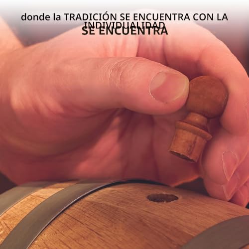 Miniatura 7 de Uakeii - Barril De Madera Personalizado Con Grabado Y Grifo De Latón Macizo De Roble Con Nombre Como Regalo De Cumpleaños, Navidad 3 Litros Freitext