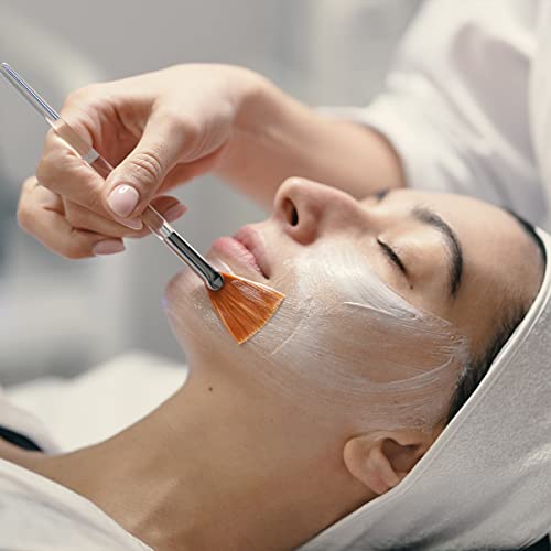 15 Pieces Fan Brushes Soft Facial Applicator Brushes Acid Applicator Brush Cosmetic Makeup Skincare Tools For Mud Cream #TOP5