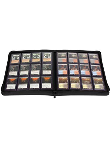Bcw Gaming 12-Pocket Z-Folio Lx Trading Card Albums, Black #TOP2