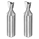 QUARKZMAN 2 Stück Dovetail-Fräser 3/8 Durchmesser 1/2 Schaft Wolframkarbid 14 Grad Dovetail-Gelenk-Bohrer für Box Schublade Schrank Gelenke Feine Holzbearbeitung