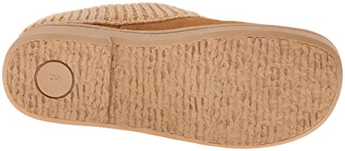 Clarks Women's Knit Scuff Slipper, Cinnamon, 9 M Us #TOP3