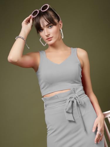 Image of OOMPH! Stretchable Sleeveless Crop Top