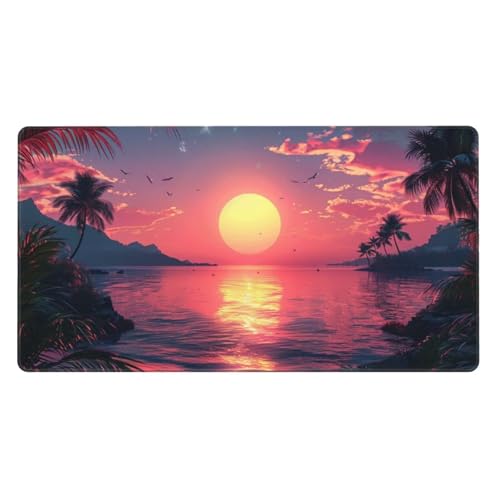 Tapis de souris gaming XXL grand tapis de bureau base caoutchouc antidérapante