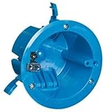 Carlon B618R-UPC 4-1/4' Round Box, Old Work, Cubic Inches: 18', Non-Metallic