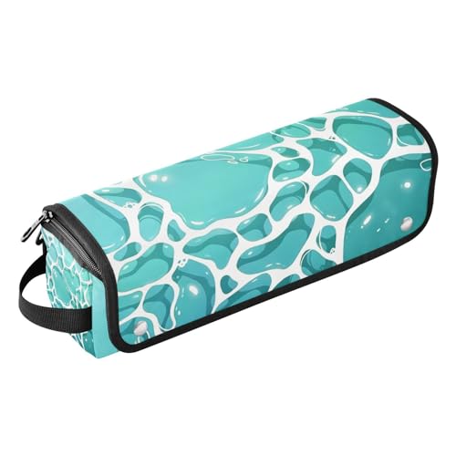 Bolsa de viaje para herramientas de cabello resistente al calor con cierre magnético y tapete resistente para planchas y rizadores, color menta miniatura 1