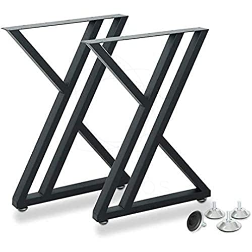 Image of Metal Legs for Table Dining Table Legs for Kitchen Industrial Style-Set of 2 (Z Shape)