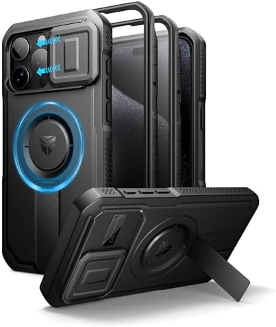 Dexnor for iPhone 15 Pro Max Case with Slide Camera Cover & Adjus...