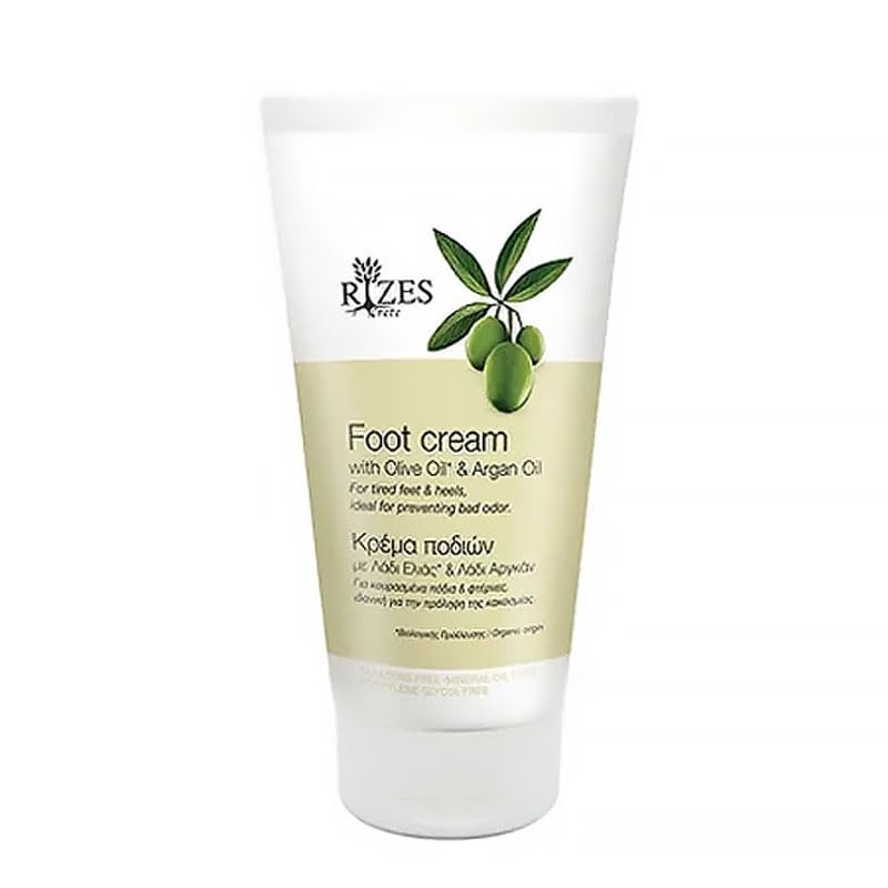 RIZES Foot Cream with Olive Oil and Argan Oil - 150ml