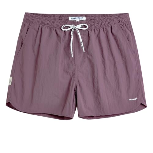 Image of maamgic Mens Swim Trunks 5 inch with Mesh Lining Quick Dry Bathing Suits for Men Swim Shorts Swimwear
