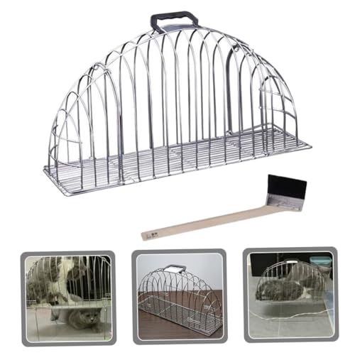 Cage de bain chat résistante à l'usure avec brosse de soin - 7