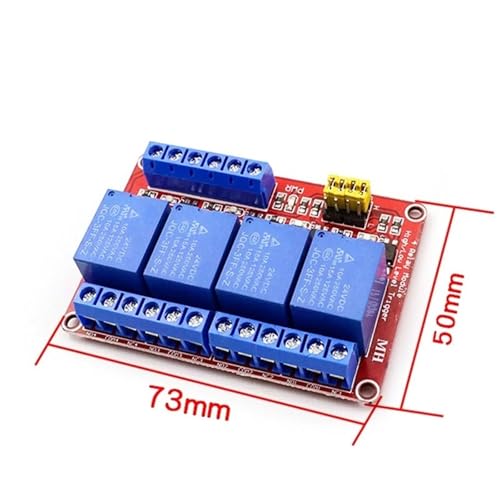 Module Relais 5V 4 Voies Haute Capacité Commutation Isolé par Optocoupleur 10A