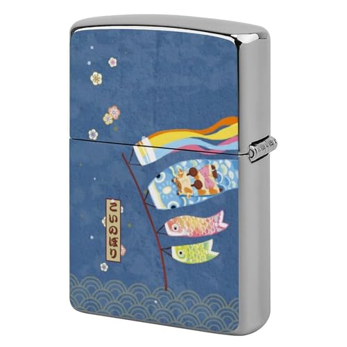 ライターケース ZIPPO/ジッポー兼用ケース 可愛い 鯉のぼり 青海波 猫柄 和風 ジッポライターカバー 互換性のある 軽量 おしゃれ 両面プリント メンズ レディース 贈り物