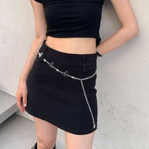 Women Waist Chain Dress Decorative Minimalist Black Butterfly Metal Waist Chain Elegant Waist Belts Clothing4