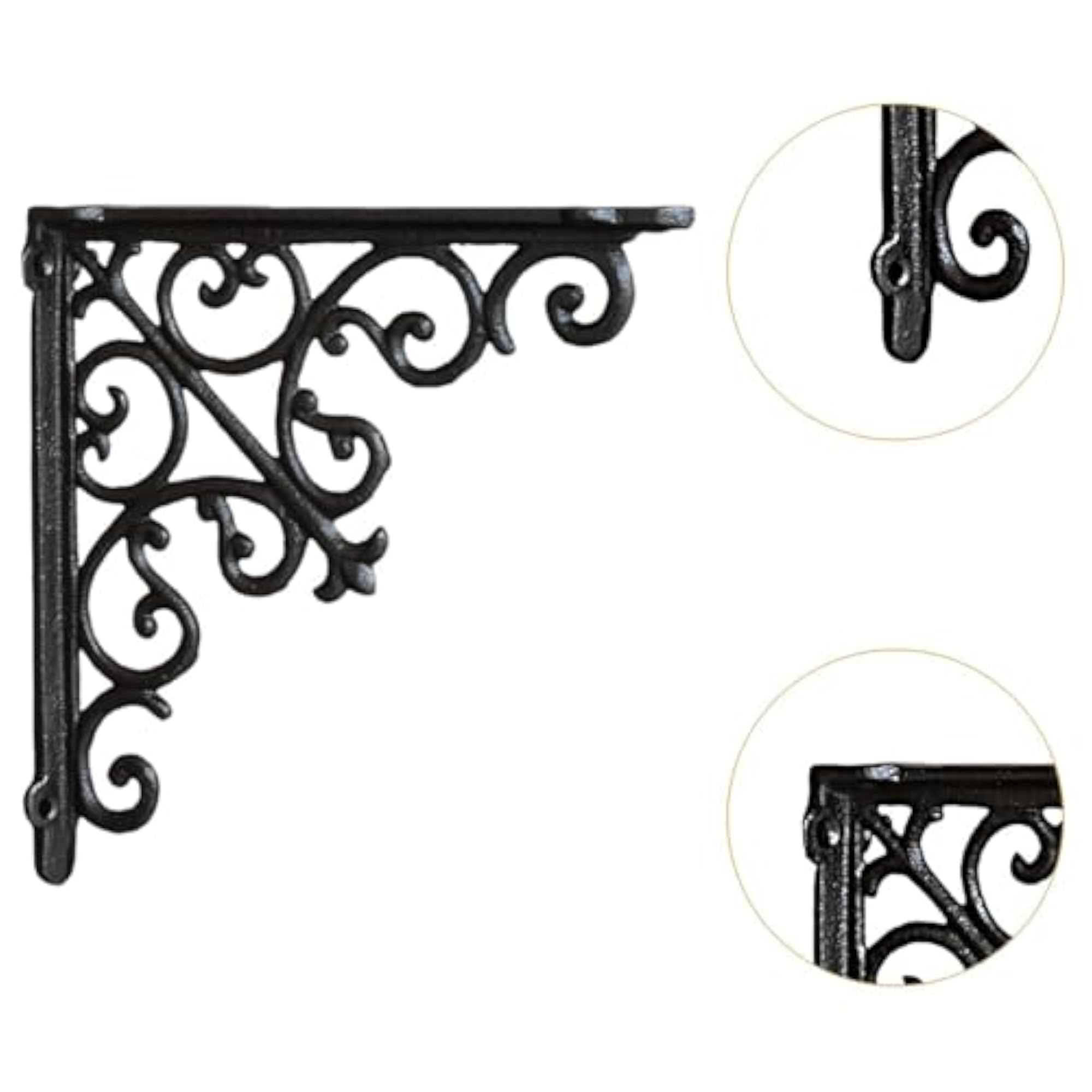 Decorative Shelf Bracket, Iron Wall Mount Bracket