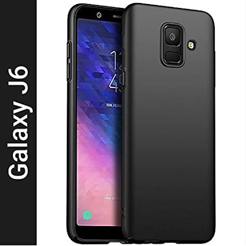Image of Mobile Back Cover Case for Samsung J6 (Silicone Case|CameraProtection|Black SC1510)