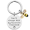 iWenSheng Teacher Gifts Keychain Teacher Appreciation Gifts for Women Teacher Christmas Valentines Gifts