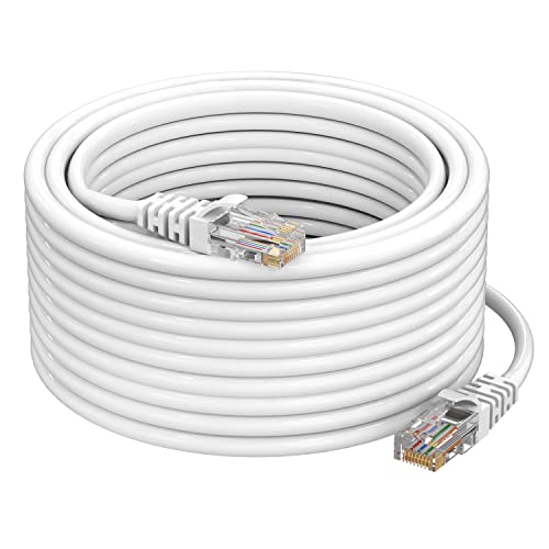 Image of Sounce Cat6 Ethernet Cable 15-Meter-High Speed 550MHZ / 10 Gigabit Speed UTP LAN Cable Network Cable Internet Cable RJ45 Cable LAN Wire, Patch Computer Cord Gigabit Category 6 Wires for Modem Router