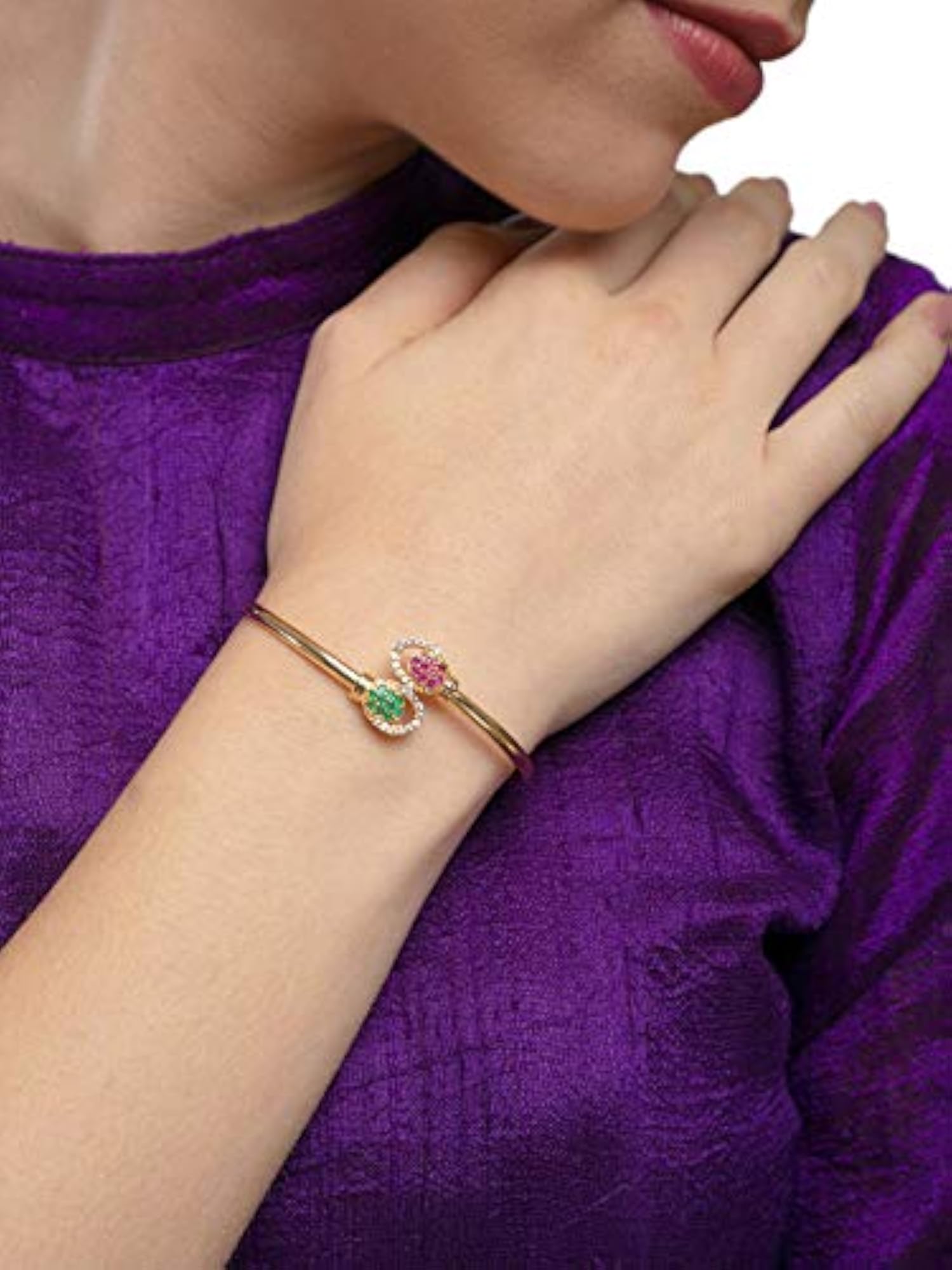 CZ Contemporary Style Kada For Women