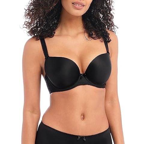 Freya Women's Deco UW Moulded Plunge Bra, Black, 34G Cover