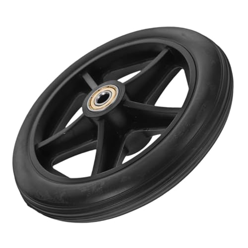 GOOHOCHY 車椅子用交換前輪 ゴム製 小型耐久ホイール 性強化 簡単取り付け 車椅子パーツ 前輪交換用部品