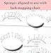 LEES A.M. 1 PC Lash Mapping Chart Eyelash Extension Beginner Training Practice Chart Lash Map Supply Kit, Beginner Eyelash Extension Curl and Diameter Sheet for Lash Supply Kit