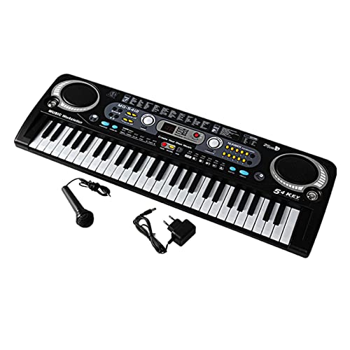 LOOM TREE® 54 Key Digital Music Electronic Keyboard Key Board Electric Piano EU Plug Deal
