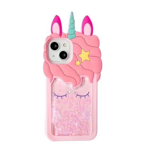 3D Unicorn Case,Cartoon Cute Kawaii Character Funny Glitter...