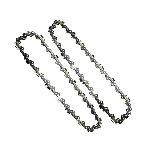 Fiutazge 2 Cadenas de Motosierra de 8 Pulgadas para motosierra de mano recargable de 3/8", 1,3 mm, 33 TG, Cadena Guía 26 cm,Universal Saw Chainsaw Chain Para Trabajar la madera, Recortar, Jardín Cover
