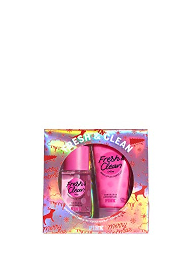 Victoria Secret NEW! FRESH & CLEAN PINK MINI MIST & LOTION GIFT SET