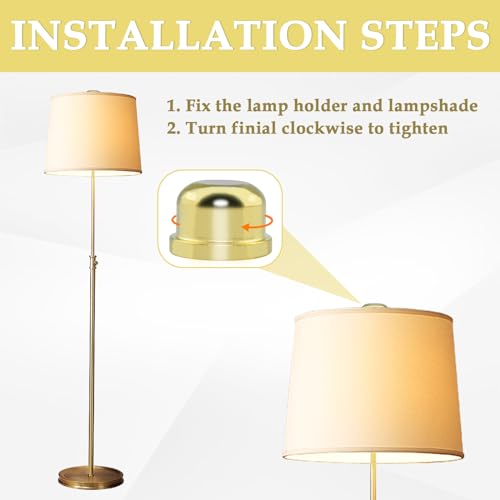 Marrteum LAMPFINIALS-GD-2P 1/2 Inch Tall Lamp Finial Tapped 1/4-27 Knob Lamp Accessories thumb #6