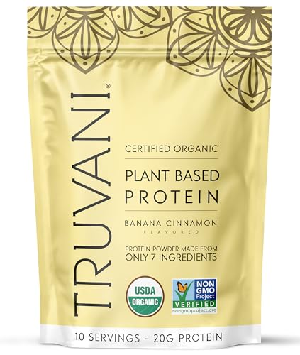 Truvani Vegan Pea Protein Powder | Banana Cinnamon | 20g