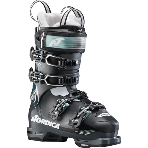 Nordica Promachine 115 Ski Boot - 2024 - Women's, Black/Anthracite/Green, 26.5