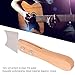 Guitar Slot Saw Blade, Iron Frets Cleaning Cutter with Beech Handle Guitar Nut Hole Iron Cutter with Ruler Edge Guitar Slot Saw Cutter for Music Instrument(Wooden)