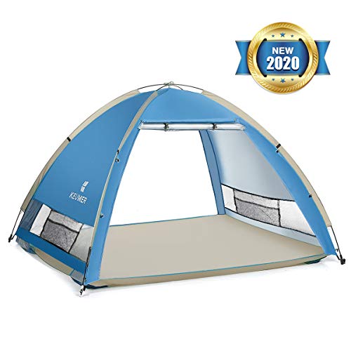 SGODDE Large Pop Up Beach Tent 2020 New Large Anti UV Sun Shelter