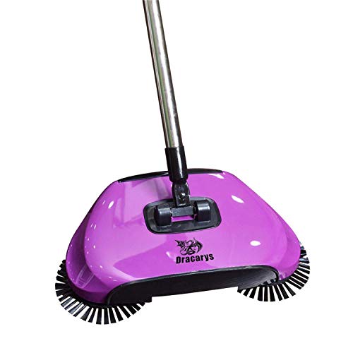 Dracarys Lazy 3 in 1 Household Cleaning Hand Push Automatic Sweeper Broom – Including Broom & Dustpan & Trash Bin – Cleaner Without Electricity Environmental