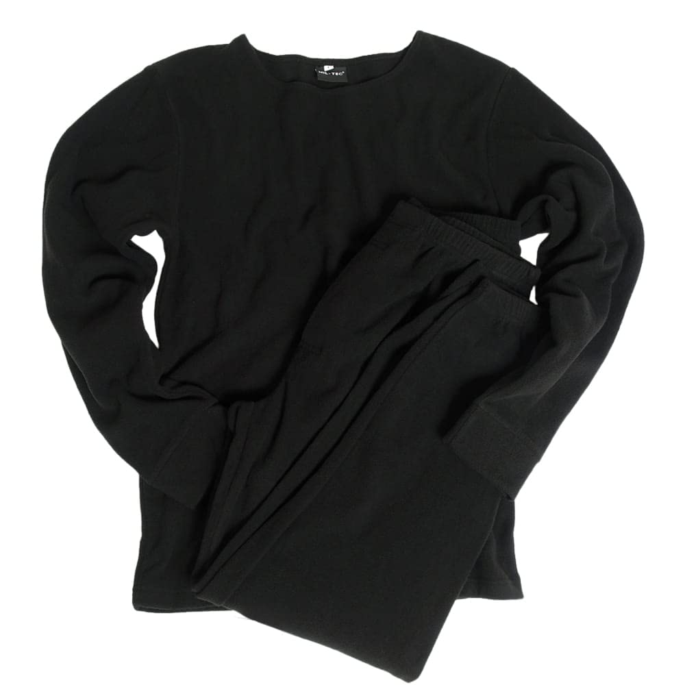 Sous-vêtements Thermofleece, col rond, noir