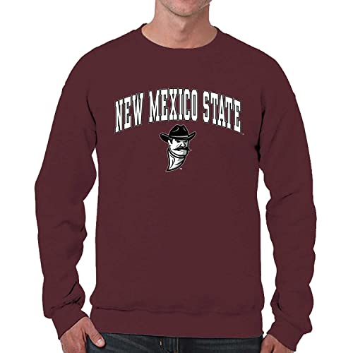 Image of NCAA College Sweatshirt Fleece Crewneck Pullover for Men and Women | Officially licensed NCAA college gameday crewneck pullover - 9 oz fleece lined sweatshirt with arch and logo design