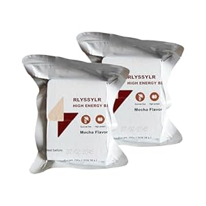 Emergency Food Ration Bars Meals 2025 Ready To Eat 20 Pack, 8 Days Sugar Free Survival Food for Outdoor Camping,20 years Long Self Life (2 PACK, Count, 2)