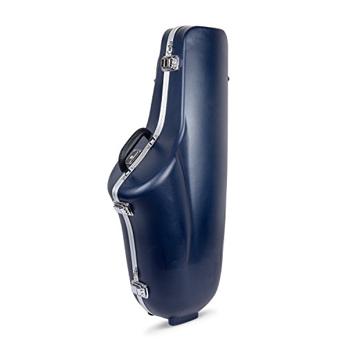 Crossrock ABS-Hartschalenkoffer für Tenorsaxophon mit Schultergurt, Blau (CRA862TSBL)