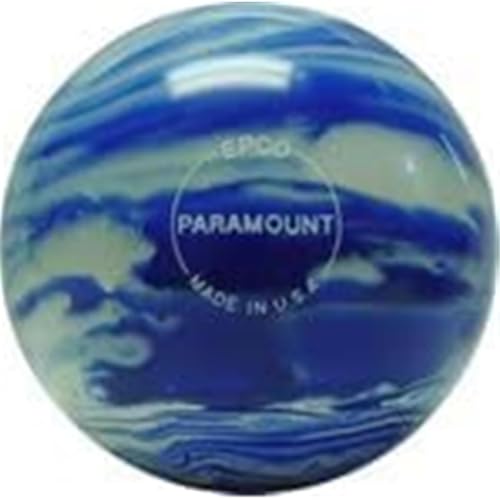 Bowlerstore Products EPCO Candlepin Bowling Ball- Marbleized - Blue & White (4 1/2 inch- 2lbs. 6oz.) 1 Ball